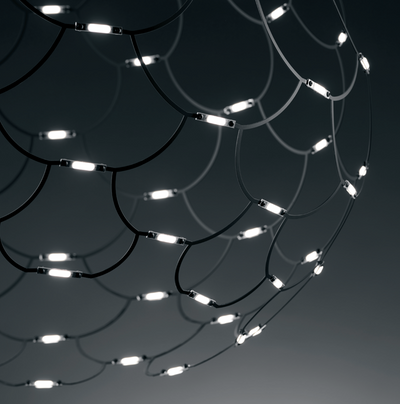Lamoi sospensione media Led 72W cromo On/Off