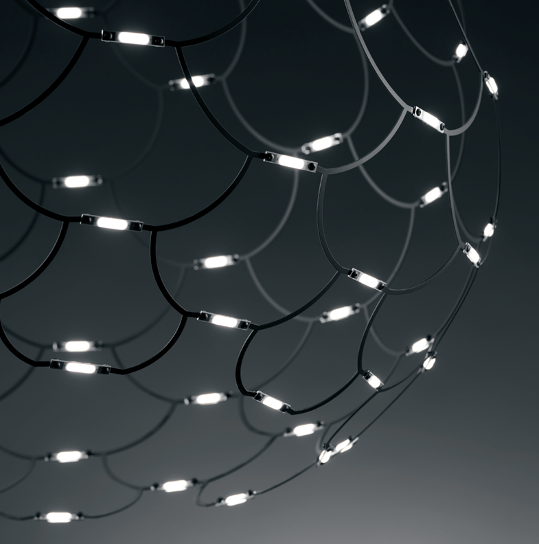 Lamoi soffitto grande Led 99W cromo On/Off