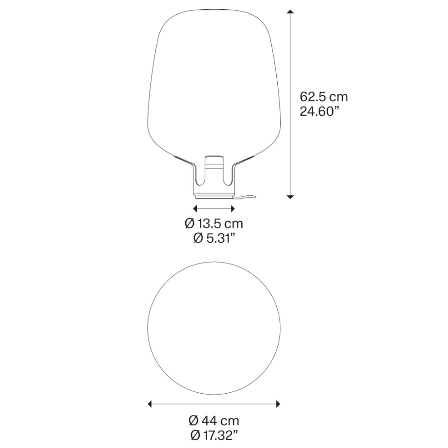 Flar large Lampada da tavolo in vetro soffiato turchese