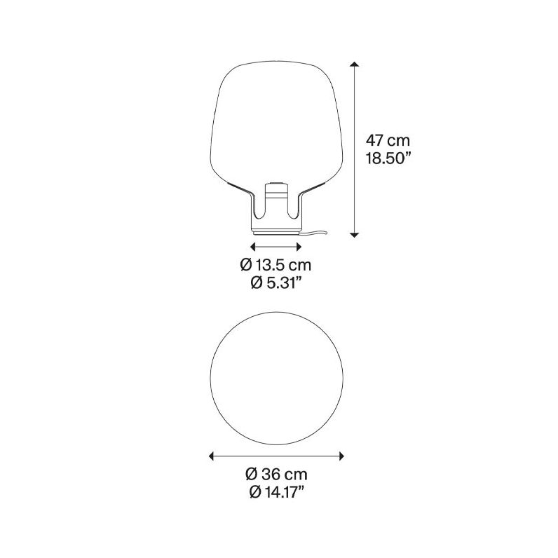 Flar medium Lampada da tavolo in vetro soffiato miele