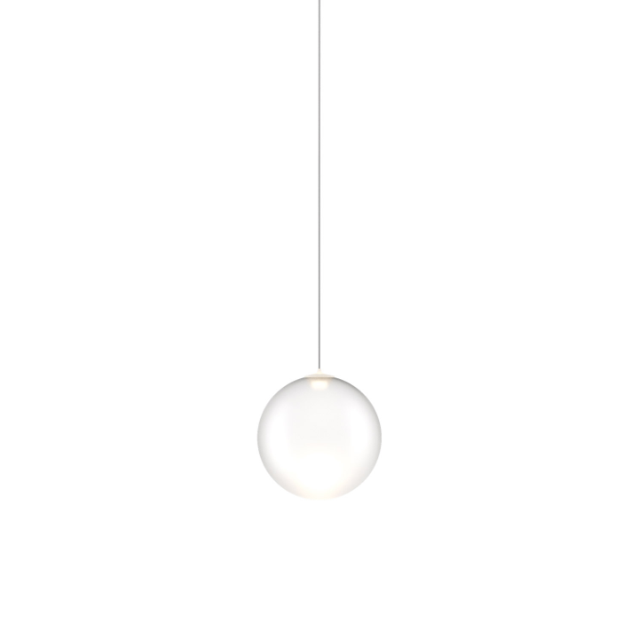 Random Solo 10 Sospensione LED  in vetro con cavo trasparente