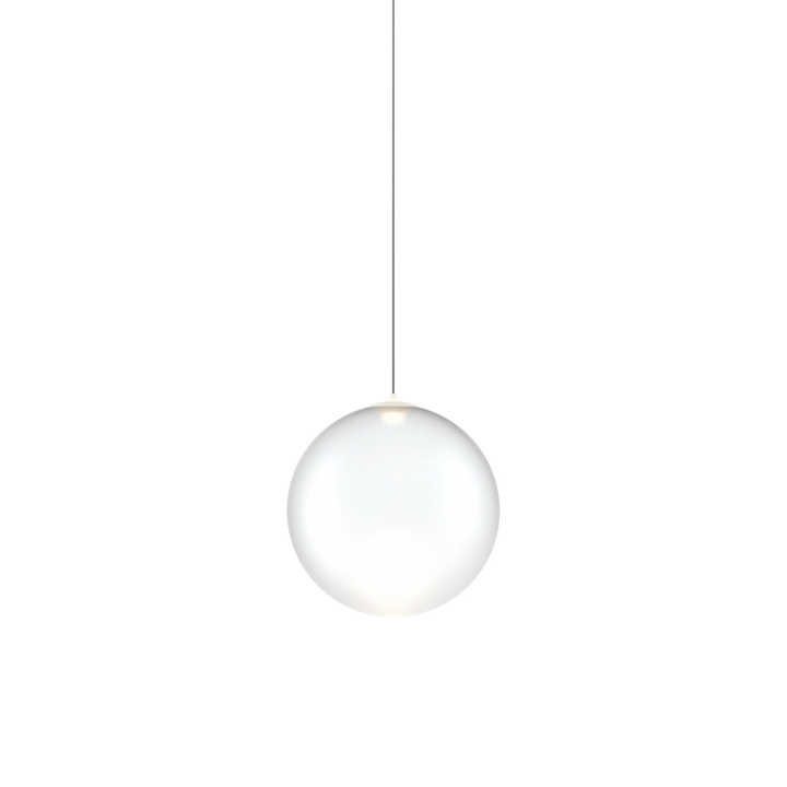 Random Solo 14 Sospensione LED  in vetro con cavo trasparente
