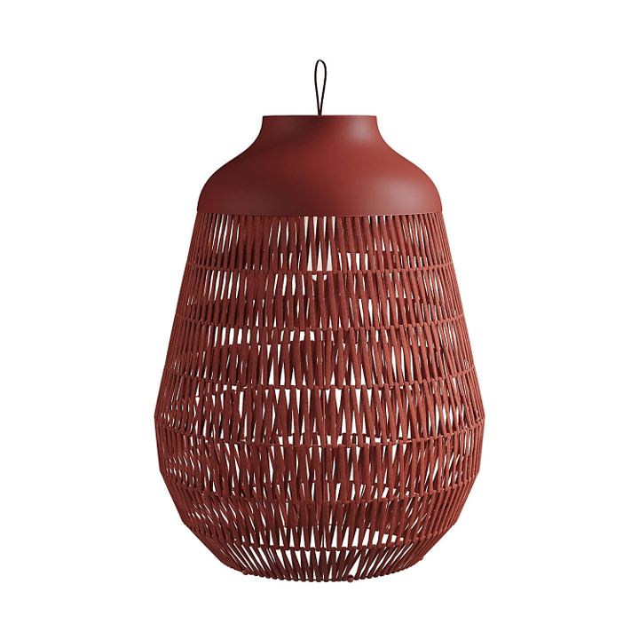 Stitch Mega Lampada da terra per esterno in metallo e tessuto argilla rossa