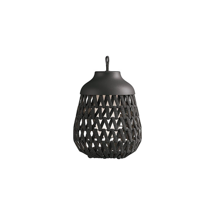 Stitch Small Lampada da tavolo terra per esterno in metallo e tessuto antracite
