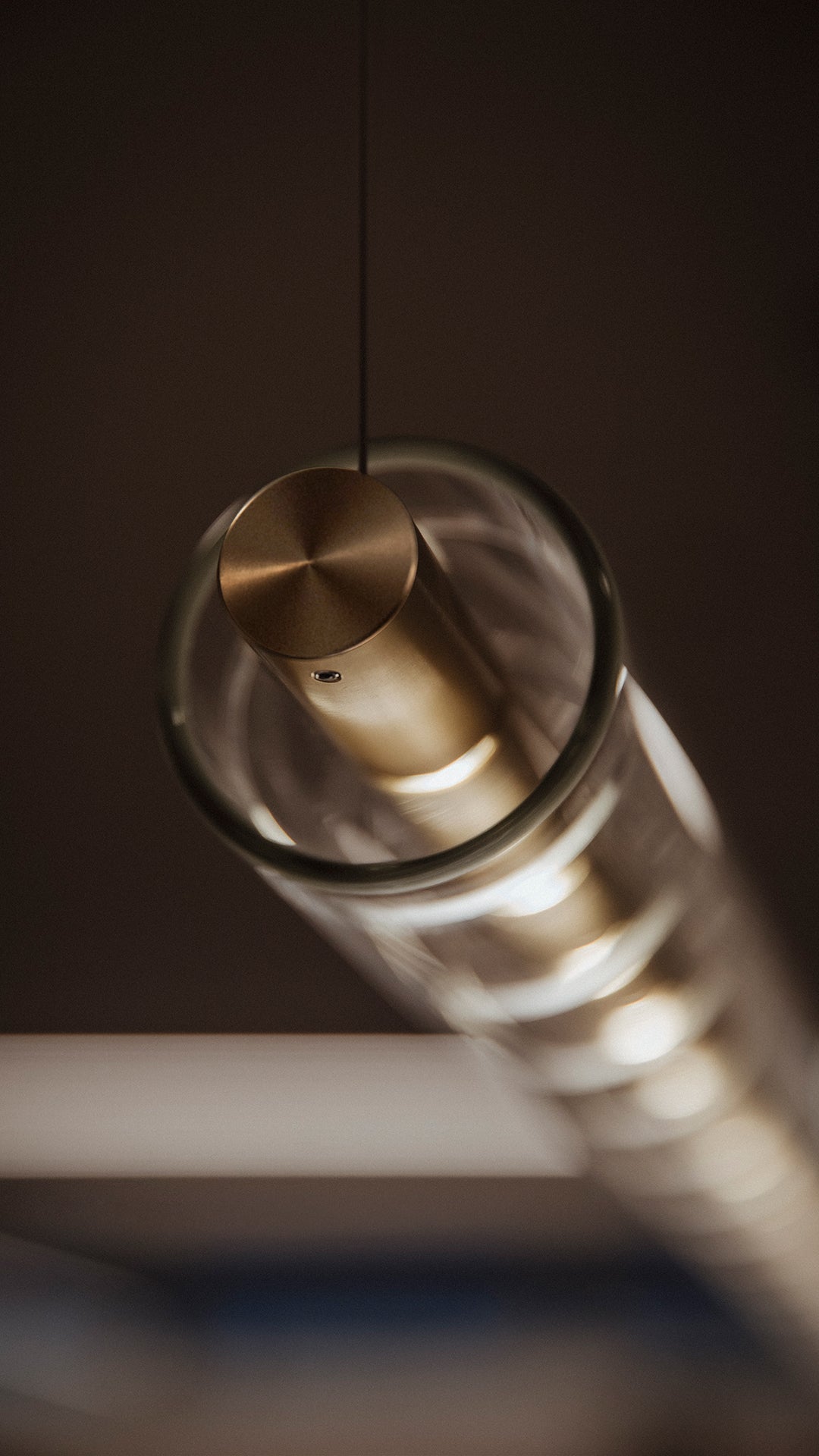 Loop 1300 2M Lampadario sospensione led dimer dali Oro Spazzolato