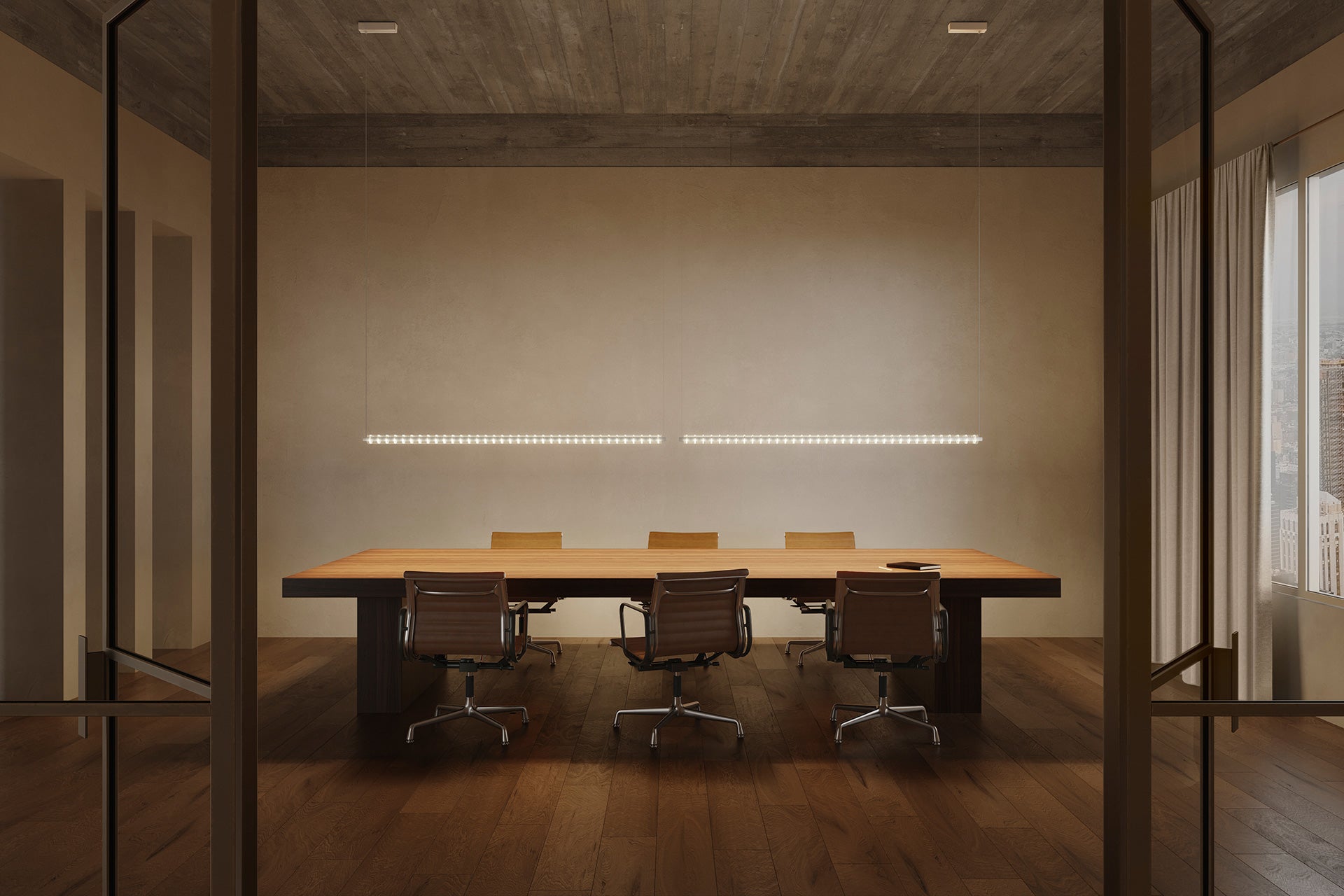 Loop 1800 base 2M Lampadario sospensione led on/off Oro Spazzolato
