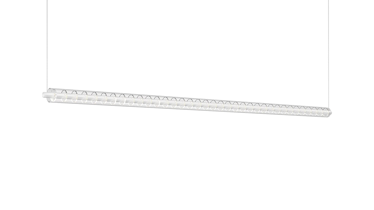 Loop 1800 base 2M Lampadario sospensione led on/off Bianco