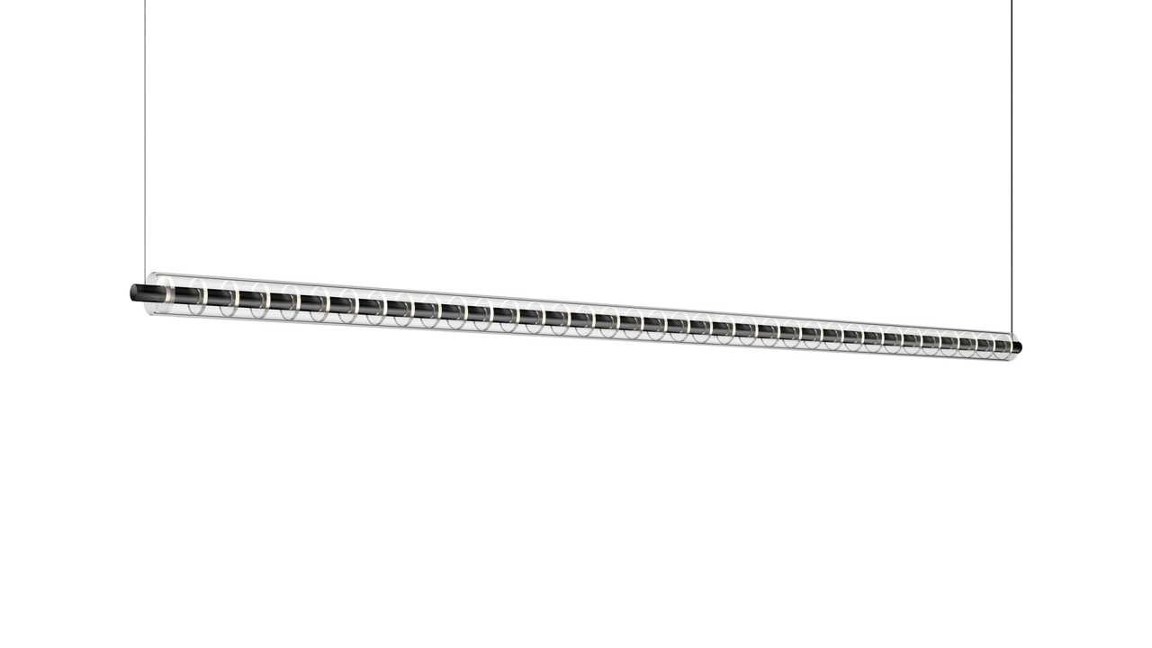 Loop 1800 base 2M Lampadario sospensione led dali Nero