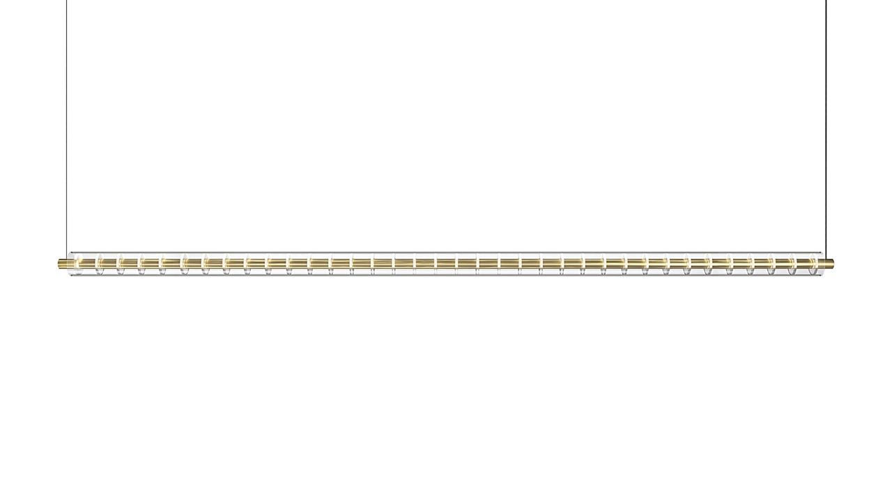 Loop 1800 base 2M Lampadario sospensione led on/off Oro Spazzolato