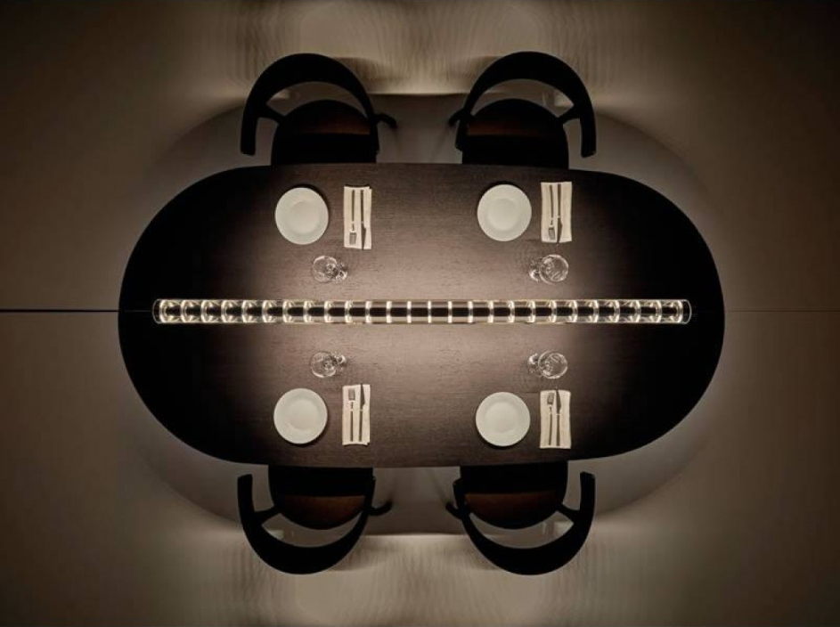 Loop 1800 base 2M Lampadario sospensione led on/off Oro Spazzolato
