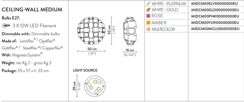 Mida Lampada da parete Gold