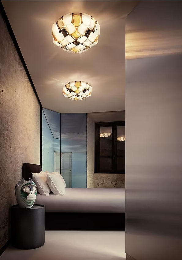 Mida Medium Lampada da parete soffitto Amber