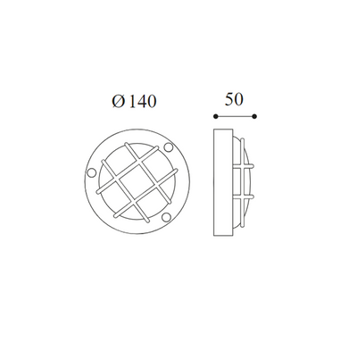 Cocci 187 lampada da parete per esterno in ottone