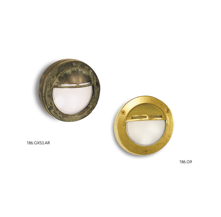 Cocci 186 lampada da parete per esterno in ottone