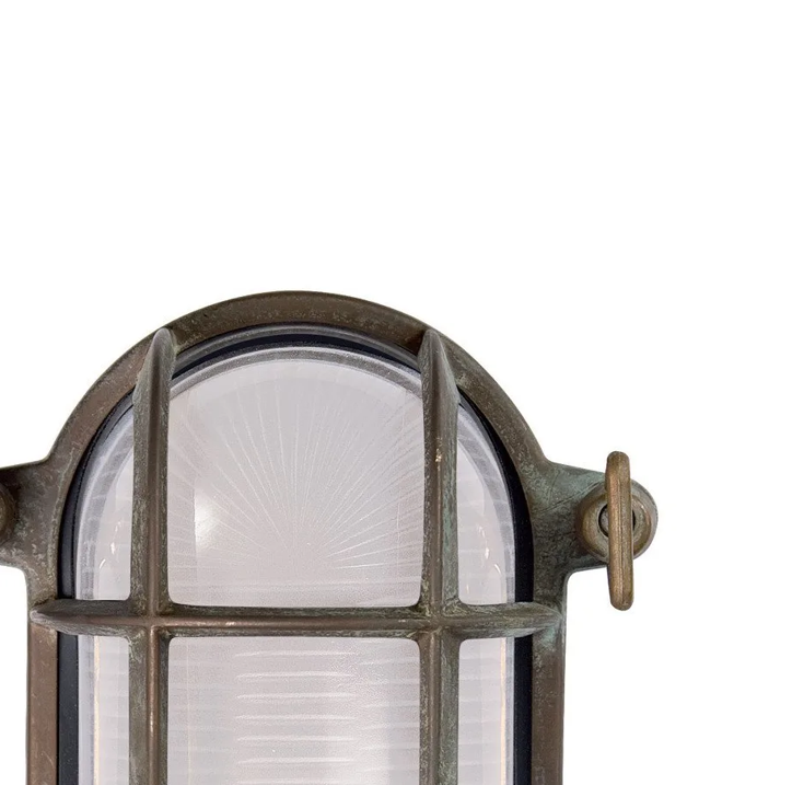 Tortuga 200.09 lampada da parete per esterno in ottone