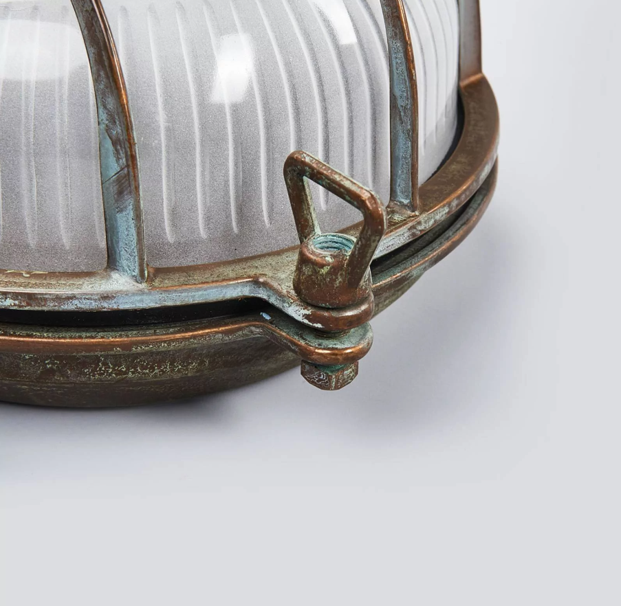 Tortuga 200.14 lampada da parete per esterno in ottone