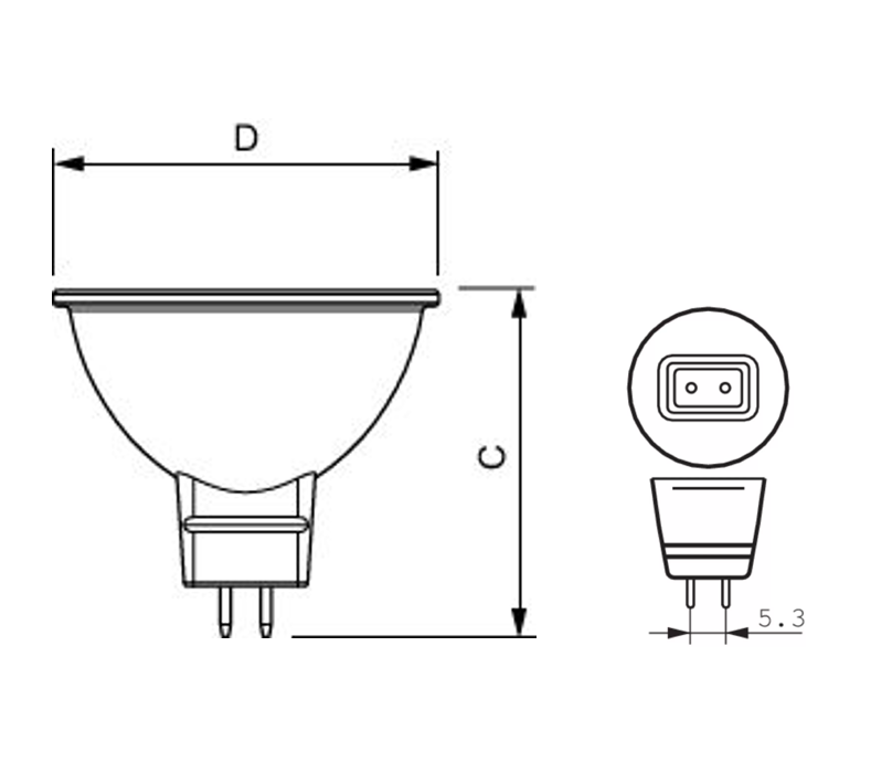 Lampadina MR16 CorePro LED 4.4W 390lm - 840 - Philips