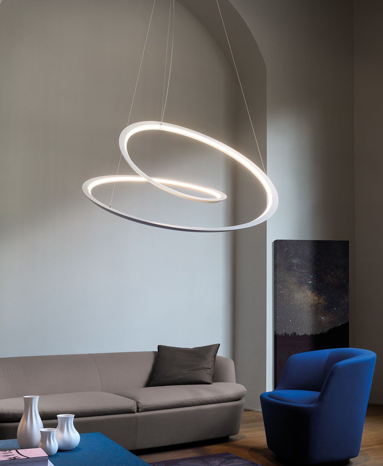 Kepler Lampadario Sospensione LED DOWNLIGHT 2700K