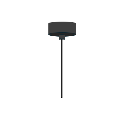 Rosone a soffitto con cavo autoportante per Stitch Small sospensione