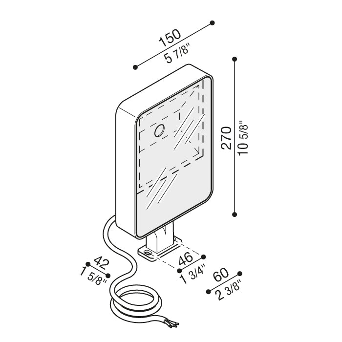 Tag 210 Proiettore LED per esterno in alluminio IP66