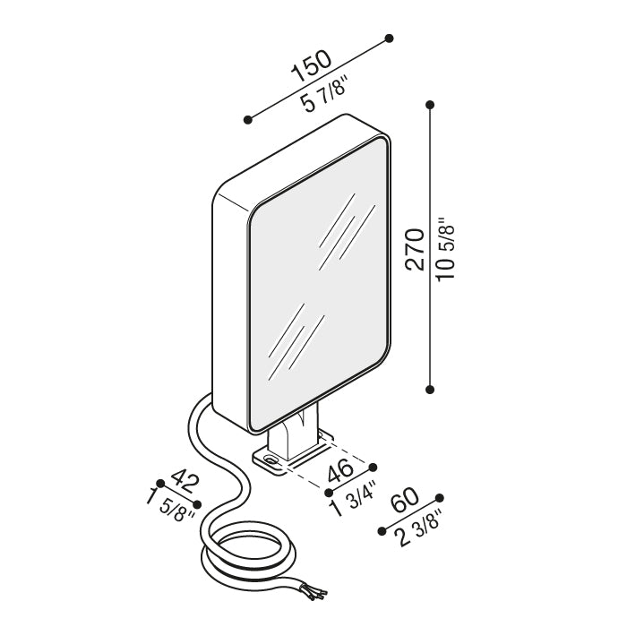 Tag 210 White Proiettore LED per esterno in alluminio IP66