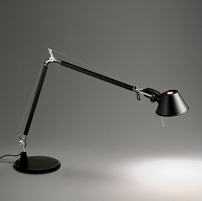 Tolomeo Mini Tavolo - Nero - Corpo Lampada + Base