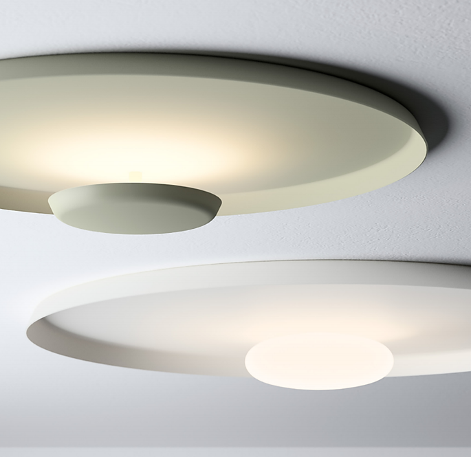 Top lampada da parete soffitto led in alluminio e vetro Ø 90 cm. Blue Casambi