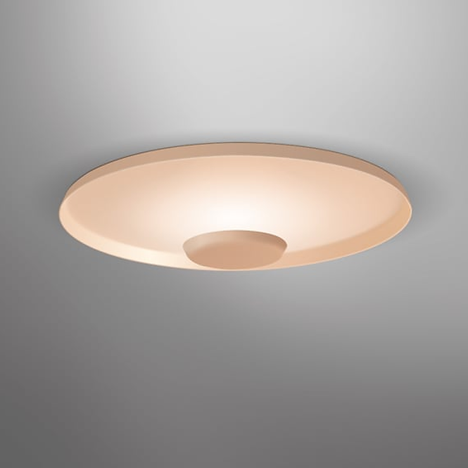 Top lampada da parete soffitto led in alluminio Ø 60 cm. Soft Pink Pulsante 1-10V DALI-2