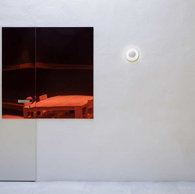 Top lampada da parete soffitto led in alluminio Ø 17 cm. Bianco