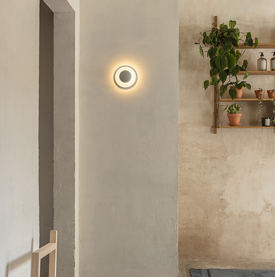 Top lampada da parete soffitto led in alluminio Ø 17 cm. Bianco