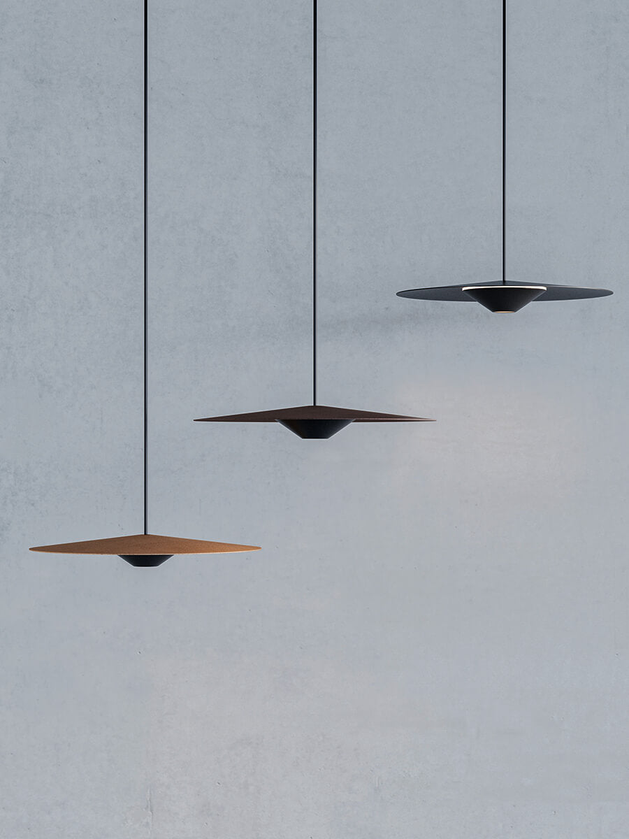 Ufo Sospensione Led diametro 35 cm. ruggine