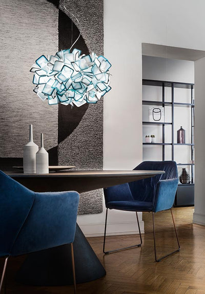Clizia Sospensione Blue Lampadario diametro 53 cm.