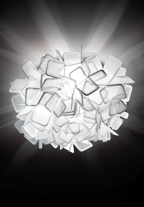 Clizia Ceiling/Wall Mini Orange Lampada parete soffitto diametro 32 cm.