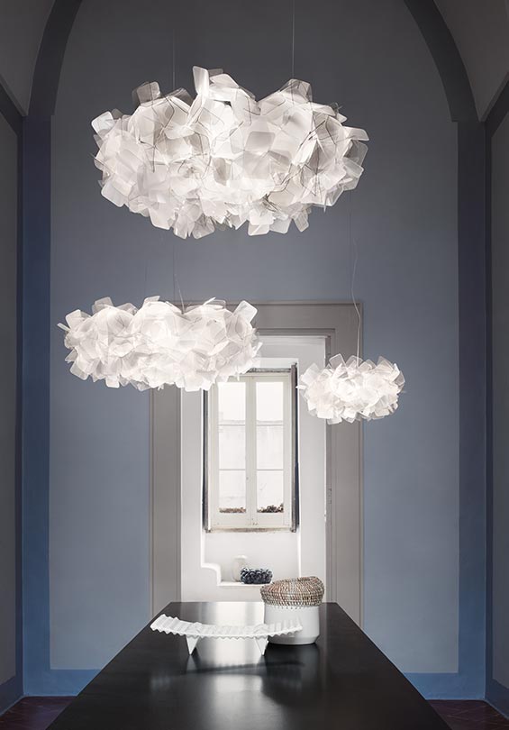 Clizia Sospensione Pixel Transparent Wire Lampadario diametro 53 cm.