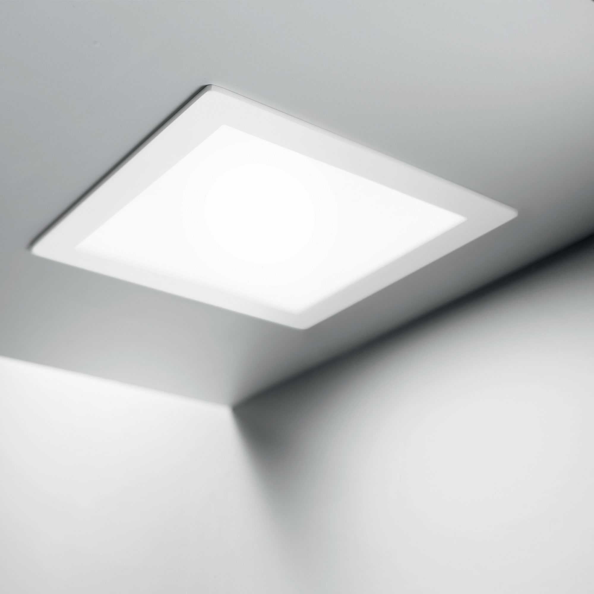 Groove fi 10w square 3000k Faretto incasso LED quadro bianco opaco IP20