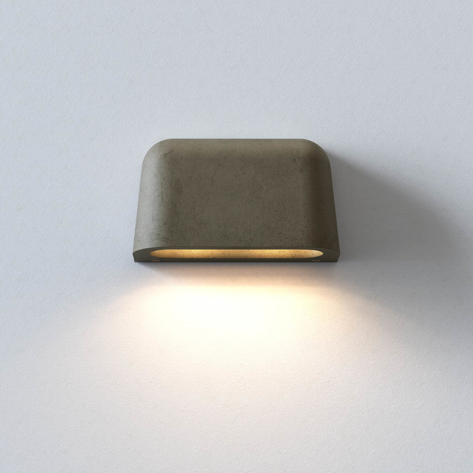 Mast Twin Applique per esterno in cemento naturale coastal IP44