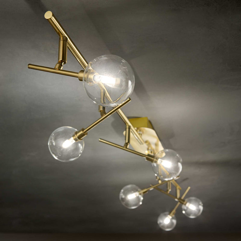 Maracas pl4 Plafoniera lampada da soffitto in metallo bianco