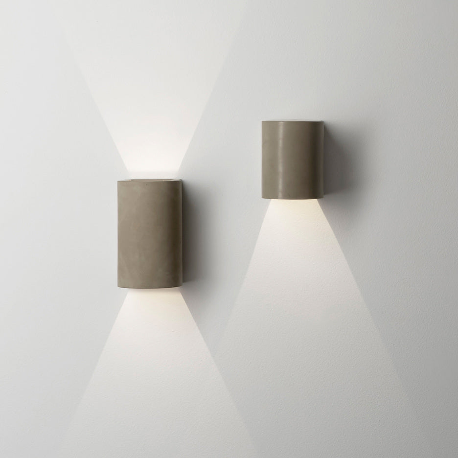 Dunbar 160 Applique LED per esterno in cemento naturale coastal IP65