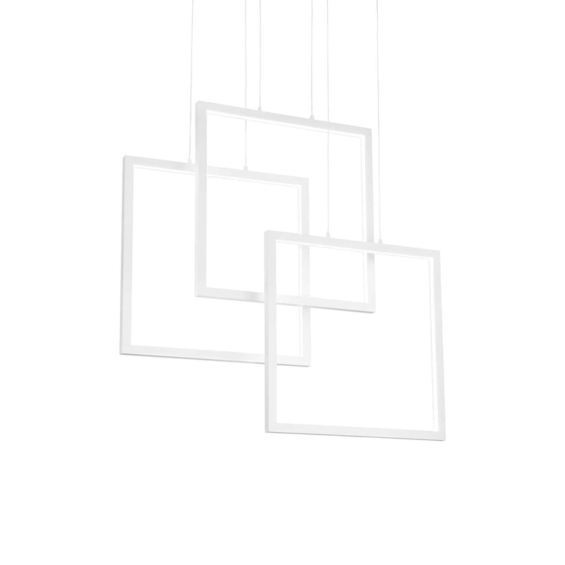 Frame sp quadrato Lampadario sospensione LED bianco