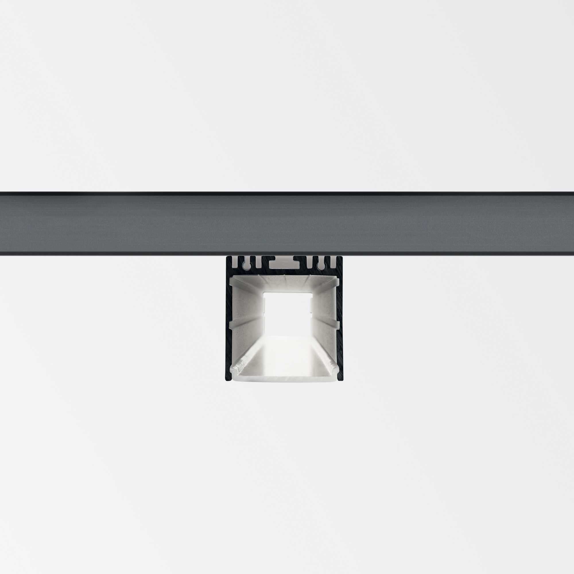 Slot sur d35x d37 3000 mm profilo alluminio superficie