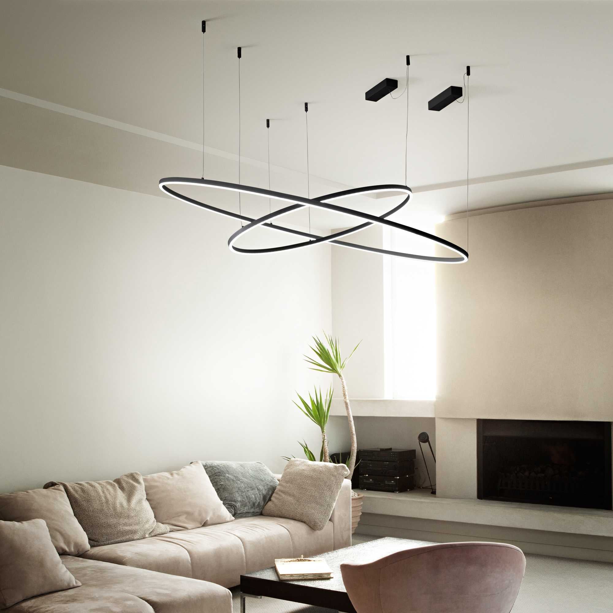 Oracle slim sp d70 round 3000k Dali-Push lampadario sospensione led bianco