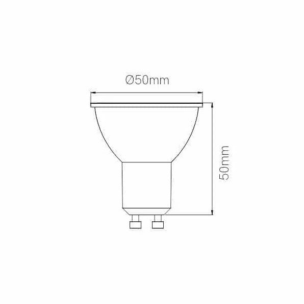 HOOK 6W GU10 3000K 594 lm Lampadina led