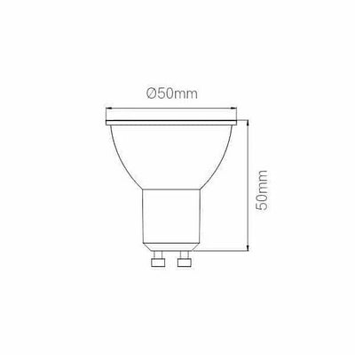 HOOK 6W GU10 4000K 616 lm Lampadina led