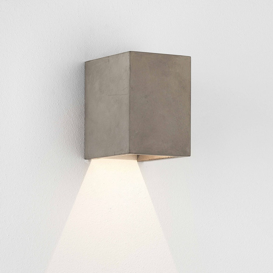 Oslo 120 Applique LED per esterno in cemento naturale coastal IP65