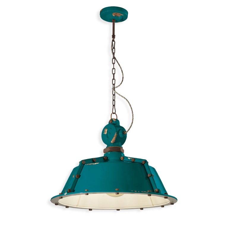 Industrial C1720 lampadario sospensione ceramica decorata diametro 52 cm