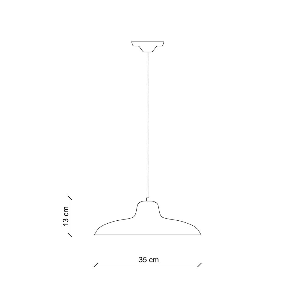 B&W C2330 Lampadario sospensione in ceramica decorata smalto nero