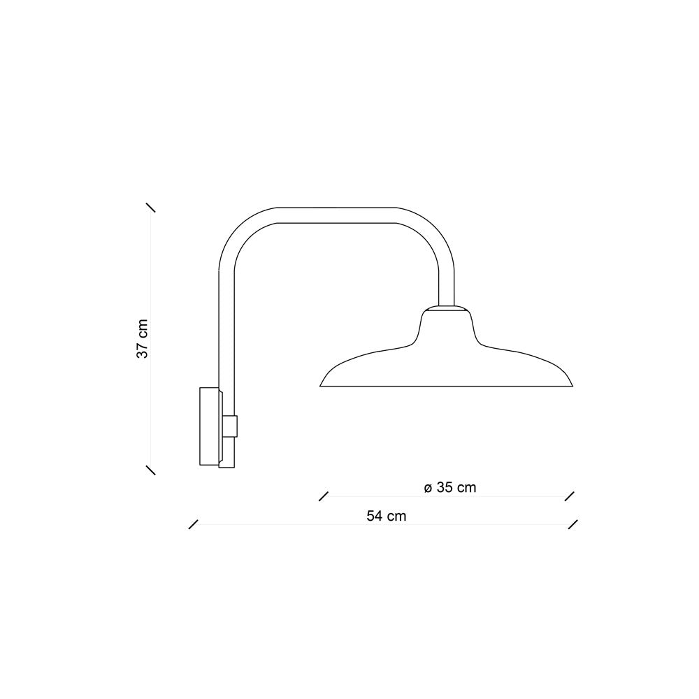B&W C2337 Applique lampada da parete ceramica decorata smalto nero