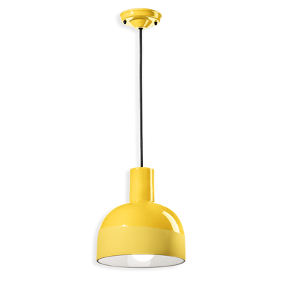 Caxixi C2400 lampadario sospensione ceramica decorata diametro 22.5 cm