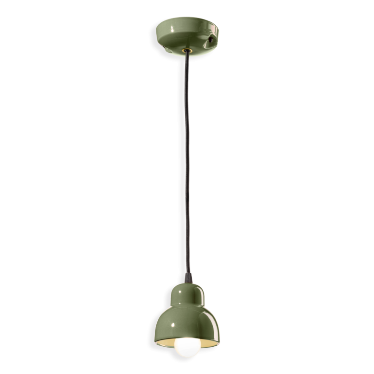 Berimbau C2610 lampadario sospensione ceramica decorata diametro 11 cm