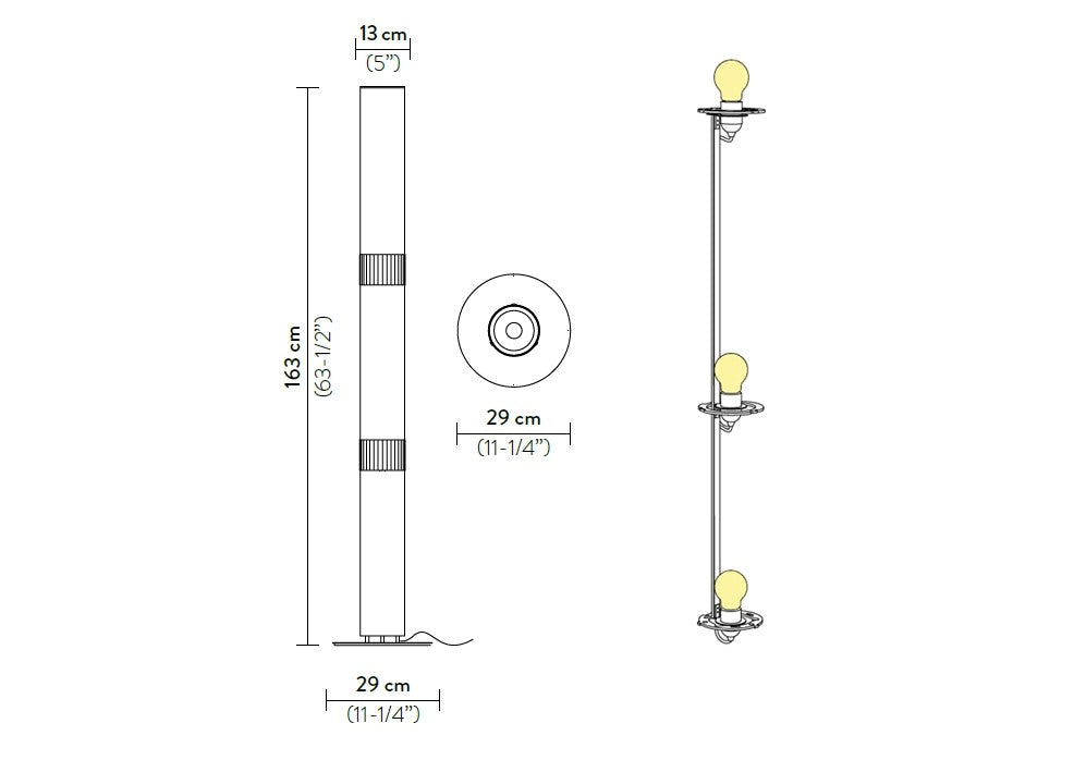 La Lollo Lampada Terra in Lentiflex® e Cristalflex®